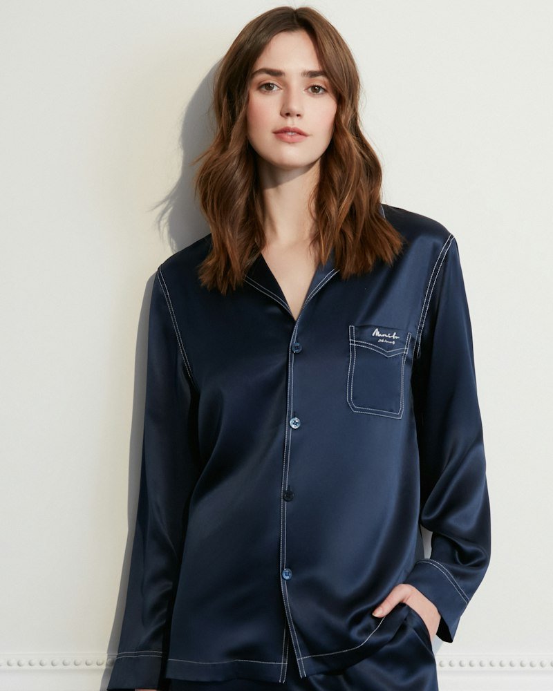 Two-Piece Lounge Shirt & Pants Set — Robes & Loungewear price in Pakistan
